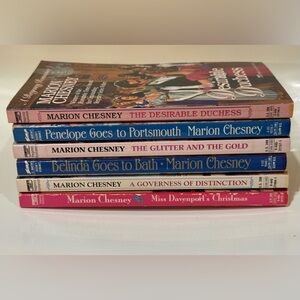 Lot of 6 vintage paperback novels by Marion Chesney- Regency Romance